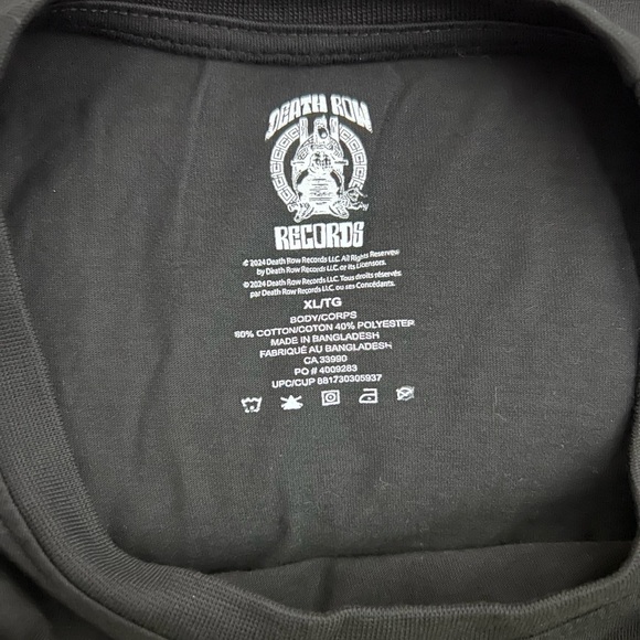 Death Row Records Snoop Dogg Graphic T-shirt - Picture 2 of 2